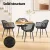 Gardeon 4PC Black Outdoor Dining Chairs, Water & UV-Resistant, PP Frame, Easy Clean, Indoor/Outdoor Use