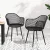 Gardeon 4PC Black Outdoor Dining Chairs, Water & UV-Resistant, PP Frame, Easy Clean, Indoor/Outdoor Use