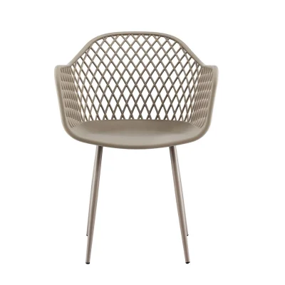 Gardeon 4PC Outdoor Dining Chairs - UV & Water-Resistant PP Lounge, Coffee Colour, Easy Clean, Indoor/Outdoor Use