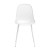 Gardeon 4PC White Outdoor Dining Chairs - UV & Weather-Resistant PP Frame, Metal Legs, 45x46x85cm, Indoor/Outdoor Use