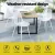Gardeon 4PC White Outdoor Dining Chairs - UV & Weather-Resistant PP Frame, Metal Legs, 45x46x85cm, Indoor/Outdoor Use