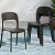 Gardeon 4PC Stackable Outdoor Dining Chairs, Black PP, 44x48x82.5CM, Water & UV Resistant, Indoor/Outdoor Use