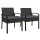 Gardeon 2PC Outdoor Dining Chairs - Stylish PE Wicker, High-Density Cushions, UV-Resistant, Powder-Coated Steel Frame