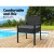 Gardeon 2PC Outdoor Dining Chairs - Stylish PE Wicker, High-Density Cushions, UV-Resistant, Powder-Coated Steel Frame