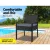 Gardeon Outdoor Wicker Chair - Stylish Indoor/Outdoor Patio Furniture with Cushions, UV & Weather-Resistant, Black/Grey