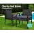 Gardeon Outdoor Wicker Chair - Stylish Indoor/Outdoor Patio Furniture with Cushions, UV & Weather-Resistant, Black/Grey