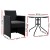 Gardeon 3PC Bistro Set - Rattan Outdoor Furniture with Cushions, Steel Frame, Tempered Glass Table, UV-Resistant Wicker