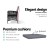 Gardeon 3PC Bistro Set: Outdoor Rattan Furniture with Table & Chairs, UV-Resistant Wicker, Cushions, Parasol Hole, Black