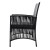Gardeon 3PC Bistro Set: Outdoor Rattan Furniture with Table & Chairs, UV-Resistant Wicker, Cushions, Parasol Hole, Black