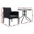 Gardeon 3PC Bistro Set: Outdoor Rattan Furniture with Cushions, Tempered Glass Table, UV-Resistant, and Parasol Hole