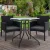 Gardeon 3PC Bistro Set: Outdoor Rattan Furniture with Cushions, Tempered Glass Table, UV-Resistant, and Parasol Hole