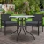 Gardeon 3PC Outdoor Bistro Set - Rattan Chairs, Cushions & Glass Table, UV-Resistant PE Wicker, Black, Easy Assembly