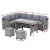 Gardeon 8-Seater Wicker Outdoor Dining Set with Steel Frame, UV-Resistant Cushions, Customisable Layout & Storage Table