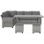 Gardeon 8-Seater Wicker Outdoor Dining Set with Steel Frame, UV-Resistant Cushions, Customisable Layout & Storage Table
