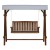 Gardeon 3-Seater Wooden Garden Swing Chair with Adjustable Canopy, Weather-Resistant Fir Wood & Removable Cushions