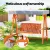 Gardeon Wooden 3-Seater Swing Chair with Adjustable Canopy - Weather-Resistant Fir Wood for Garden or Patio Relaxation