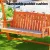 Gardeon Wooden 3-Seater Swing Chair with Adjustable Canopy - Weather-Resistant Fir Wood for Garden or Patio Relaxation