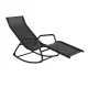 Gardeon Sun Lounge Rocking Chair - Weather & UV Resistant Patio Furniture with Breathable Textilene, 150kg Capacity
