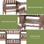 Gardeon Outdoor Garden Bench Loveseat: Fir Wood, Rustic Brown, 2-Seater with Table and Parasol Hole, 165cm x 58.5cm x