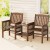 Gardeon Outdoor Garden Bench Loveseat: Fir Wood, Rustic Brown, 2-Seater with Table and Parasol Hole, 165cm x 58.5cm x