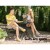 Gardeon 3PC Outdoor Bistro Set - Black Steel, Foldable, Weather-Resistant, No Assembly, 150kg Chair Capacity, 60cm Table