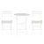 Gardeon 3PC Outdoor Bistro Set - Steel, Powder-Coated, Foldable, Weather-Resistant, White, No Assembly Required