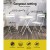 Gardeon 3PC Outdoor Bistro Set - Steel, Powder-Coated, Foldable, Weather-Resistant, White, No Assembly Required