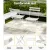 Gardeon 3PC Outdoor Bistro Set - Steel, Powder-Coated, Foldable, Weather-Resistant, White, No Assembly Required