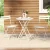 Gardeon 3PC Outdoor Bistro Set - Steel, Powder-Coated, Foldable, Weather-Resistant, White, No Assembly Required