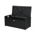Gardeon 102L Wicker Outdoor Storage Bench, Black – Weather-Resistant, 300kg Capacity, with Cushion & Steel Frame