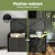 Gardeon 102L Wicker Outdoor Storage Bench, Black – Weather-Resistant, 300kg Capacity, with Cushion & Steel Frame