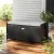 Gardeon 102L Wicker Outdoor Storage Bench, Black – Weather-Resistant, 300kg Capacity, with Cushion & Steel Frame