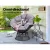 Gardeon Outdoor Papasan Chair: 360° Rotatable PE Wicker, 10cm Cushion, UV-Resistant, Black, Indoor/Outdoor Furniture