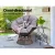 Gardeon Papasan Outdoor Chair - Brown PE Wicker, 360° Rotatable, UV-Resistant, 10cm Cushion, Steel Frame, 150kg Capacity