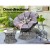 Gardeon Outdoor Papasan Chair & Wicker Table Set - Grey, UV-Resistant, 360° Rotatable, Indoor/Outdoor Garden Furniture
