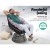 Gardeon Outdoor Wicker Papasan Chair Set with Side Table - Rotatable, UV-Resistant, Steel Frame, 10cm Cushions, Black