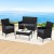 Gardeon 4-Piece Black Rattan Outdoor Sofa Set - Wicker Loveseat, Armchairs & Glass Table, Weather-Resistant Furniture Gardeon 4-Piece Black Rattan Outdoor Sofa Set - Wicker Loveseat, Armchairs & Glass Table, Weather-Resistant Furniture