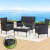 Gardeon 4-Seater Dark Grey Outdoor Sofa Set - PE Wicker, Steel Frame, Tempered Glass Table, Storage Cover Included Gardeon 4-Seater Dark Grey Outdoor Sofa Set - PE Wicker, Steel Frame, Tempered Glass Table, Storage Cover Included