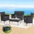 Gardeon 4-Seater Dark Grey Outdoor Sofa Set - PE Wicker, Steel Frame, Tempered Glass Table, Storage Cover Included Gardeon 4-Seater Dark Grey Outdoor Sofa Set - PE Wicker, Steel Frame, Tempered Glass Table, Storage Cover Included
