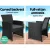 Gardeon 4-Piece Outdoor Sofa Set - Black Rattan, Steel Frame, UV-Resistant, with Cushions & Storage Cover, Easy Assembly Gardeon 4-Piece Outdoor Sofa Set - Black Rattan, Steel Frame, UV-Resistant, with Cushions & Storage Cover, Easy Assembly