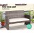 Gardeon 4-Piece Outdoor Sofa Set: Grey Rattan, Steel Frame, Cushions, Storage Cover, UV Resistant, Indoor/Outdoor Use Gardeon 4-Piece Outdoor Sofa Set: Grey Rattan, Steel Frame, Cushions, Storage Cover, UV Resistant, Indoor/Outdoor Use