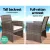Gardeon 4-Piece Grey Outdoor Furniture Set: Rattan Sofa, Chairs & Table with Cushions, Weather-Resistant Wicker