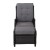 Gardeon Outdoor Recliner Chair Set, Adjustable Wicker Lounger with Ottoman, UV-Resistant, Black, High-Density Cushions