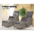 Gardeon 2PC Grey Recliner Chair Set with Ottomans - Adjustable Wicker Lounger for Indoor & Outdoor Comfort, UV-Resistant Gardeon 2PC Grey Recliner Chair Set with Ottomans - Adjustable Wicker Lounger for Indoor & Outdoor Comfort, UV-Resistant