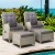 Gardeon 2PC Grey Recliner Chair Set with Ottomans - Adjustable Wicker Lounger for Indoor & Outdoor Comfort, UV-Resistant Gardeon 2PC Grey Recliner Chair Set with Ottomans - Adjustable Wicker Lounger for Indoor & Outdoor Comfort, UV-Resistant