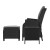 Gardeon 5PC Black Wicker Outdoor Furniture Set - Adjustable Recliner Chairs, Ottomans & Table, UV & Weather Resistant