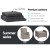 Gardeon 5PC Grey Wicker Recliner Set: Adjustable Chairs, Ottomans & Table, UV-Resistant PE Wicker, Indoor/Outdoor Use