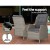 Gardeon 5PC Grey Wicker Recliner Set: Adjustable Chairs, Ottomans & Table, UV-Resistant PE Wicker, Indoor/Outdoor Use