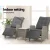 Gardeon 3PC Recliner Set: Weatherproof PE Wicker Chairs & Table, Adjustable Backrest & Footrest, Indoor/Outdoor Use