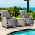 Gardeon 3PC Recliner Set: Weatherproof PE Wicker Chairs & Table, Adjustable Backrest & Footrest, Indoor/Outdoor Use